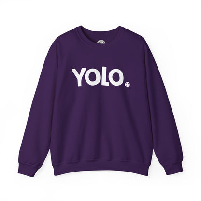 YOLO Happy Tee (Sweatshirt)  Sweatshirt  HAPPY TEES® BRAND