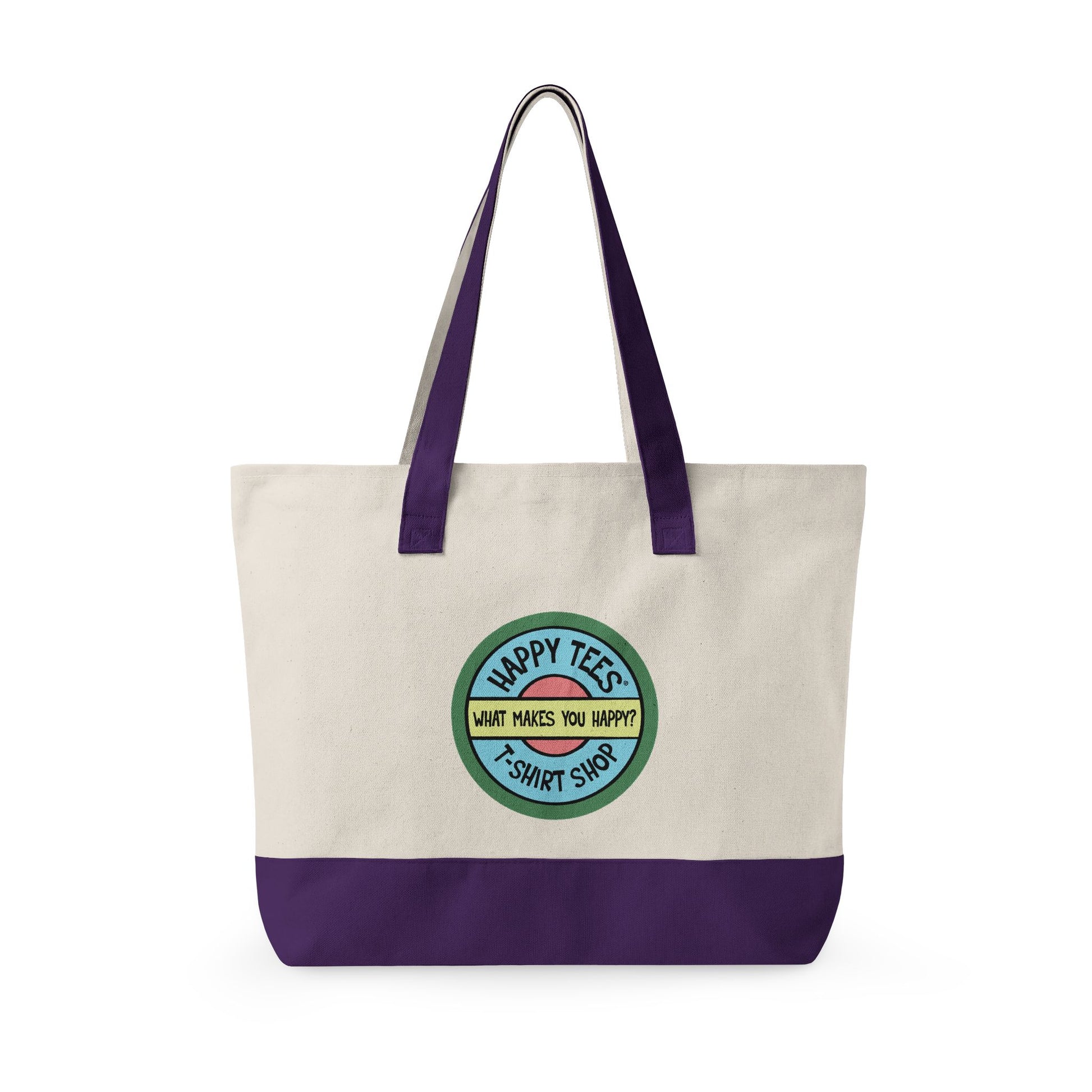 Happy Tees® Tote Bag (With Zipper)  Bags  HAPPY TEES® BRAND
