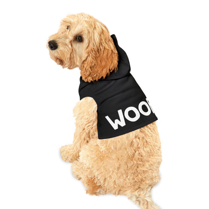 WOOF Happy Tee (Pet Hoodie)  Pets M / Black Rib HAPPY TEES® BRAND