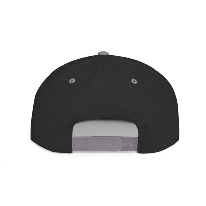 Happy Tees® Flat Bill Cap (Circular Logo T-Shirt Shop, Embroidery) - HAPPY TEES® BRAND