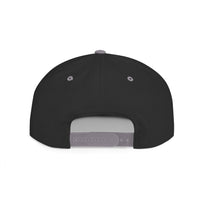 Happy Tees® Flat Bill Cap (Circular Logo T-Shirt Shop, Embroidery)
