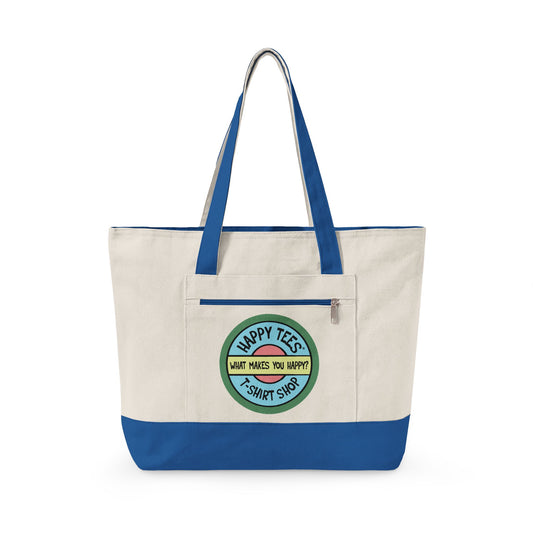 Happy Tees® Tote Bag (With Zipper)  Bags  HAPPY TEES® BRAND