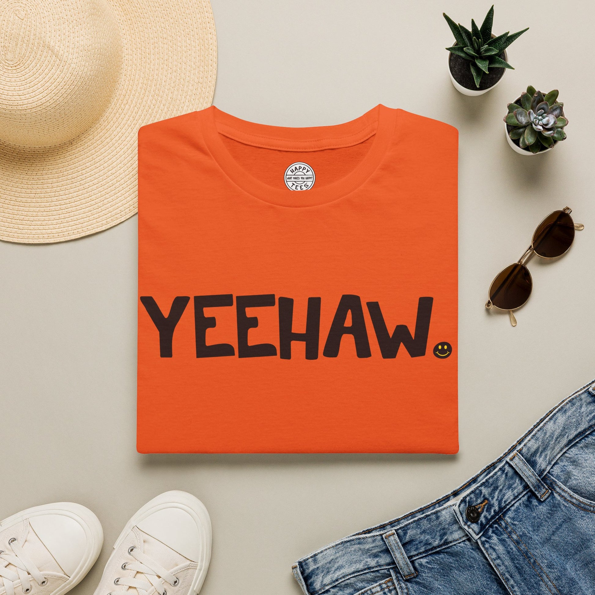 YEEHAW Happy Tee  T-Shirt  HAPPY TEES® BRAND