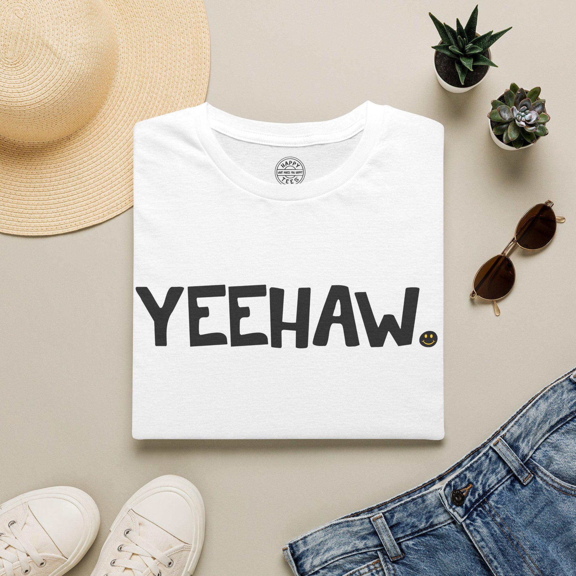 YEEHAW Happy Tee  T-Shirt  HAPPY TEES® BRAND