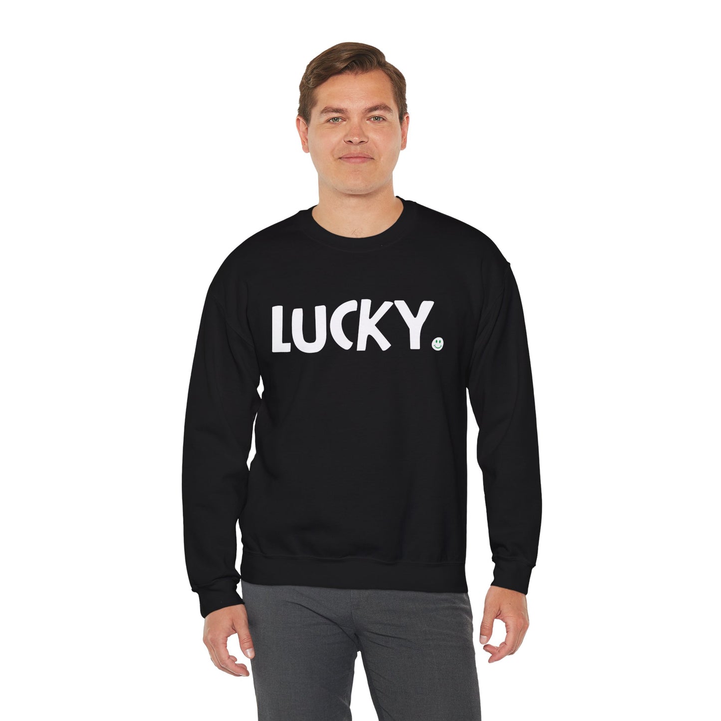 LUCKY Happy Tee (Sweatshirt)  Sweatshirt  HAPPY TEES® BRAND