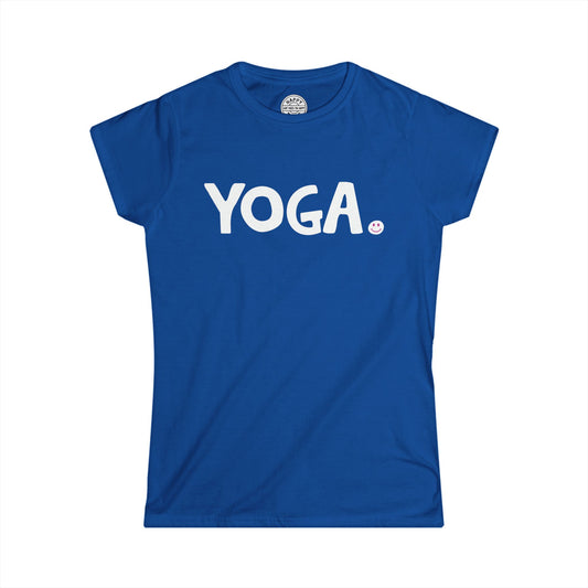 YOGA Happy Tee (Women's Tee)  T-Shirt  HAPPY TEES® BRAND