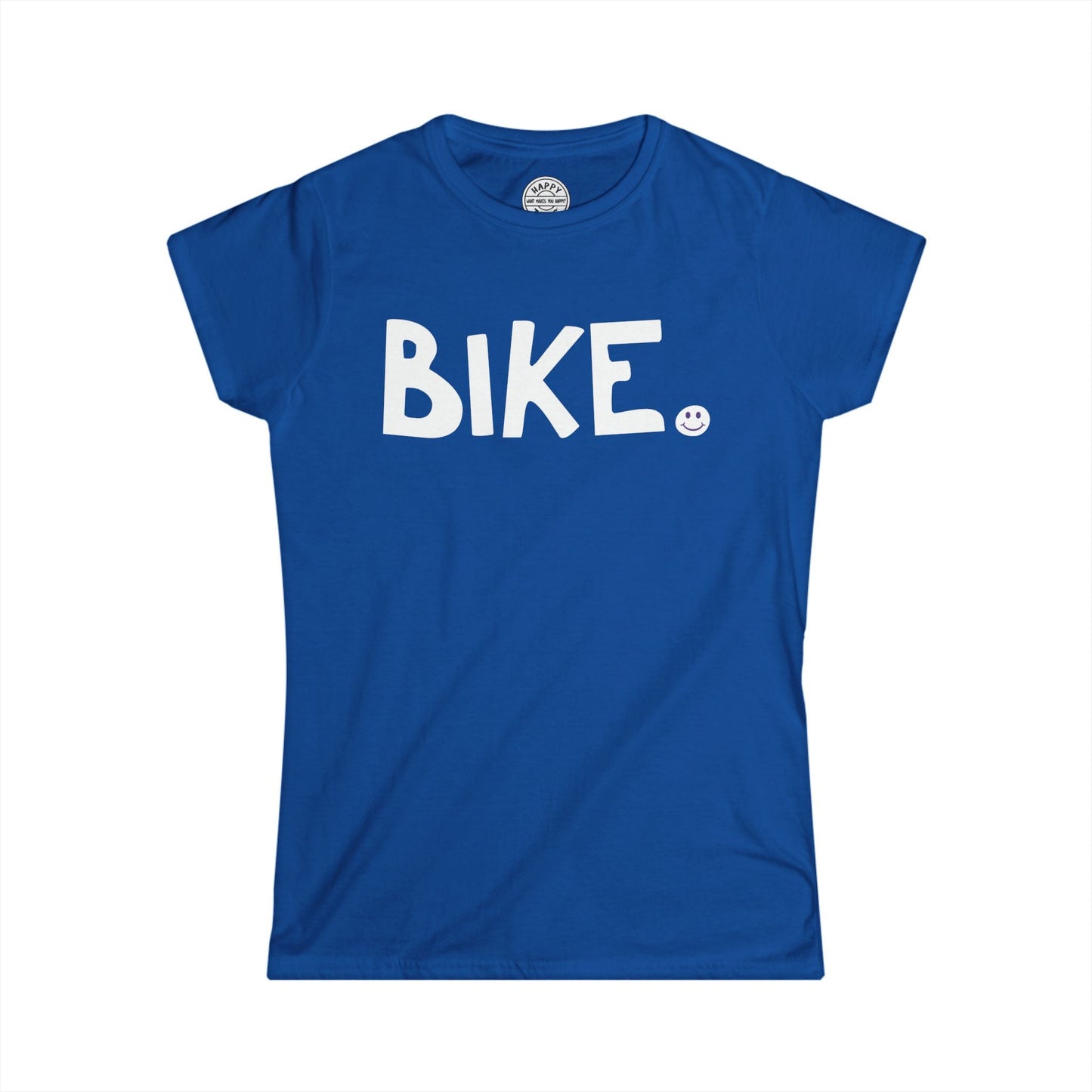 BIKE Happy Tee (Women's Tee)  T-Shirt Royal / 2XL HAPPY TEES® BRAND