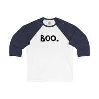 BOO Happy Tee (Long Sleeve Baseball Tee)  Long-sleeve  HAPPY TEES® BRAND