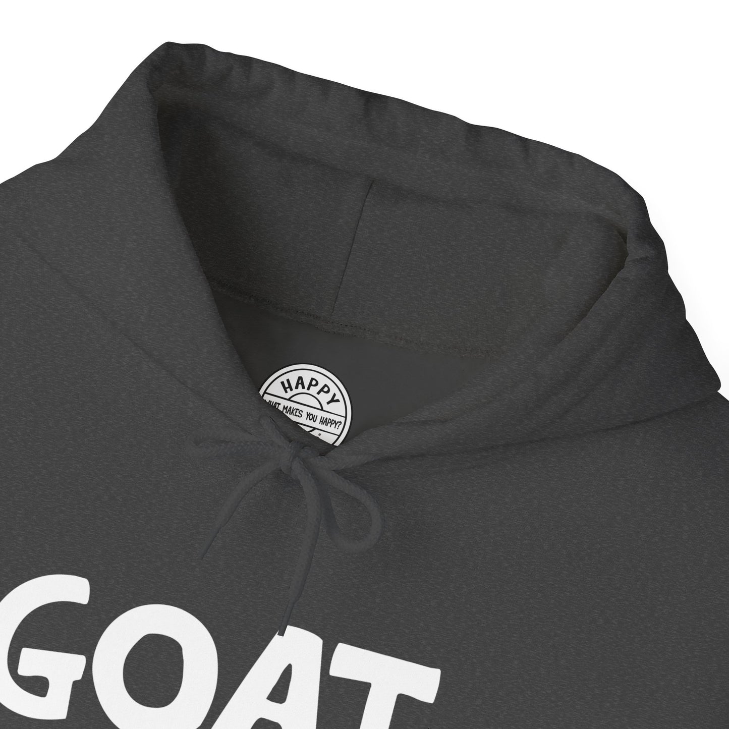 GOAT Happy Tee (Hoodie)  Hoodie  HAPPY TEES® BRAND