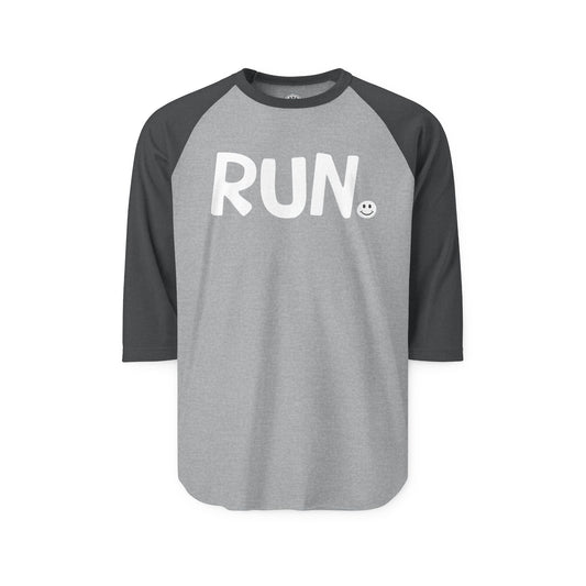 RUN Happy Tee (Long Sleeve Raglan)  Long-sleeve  HAPPY TEES® BRAND