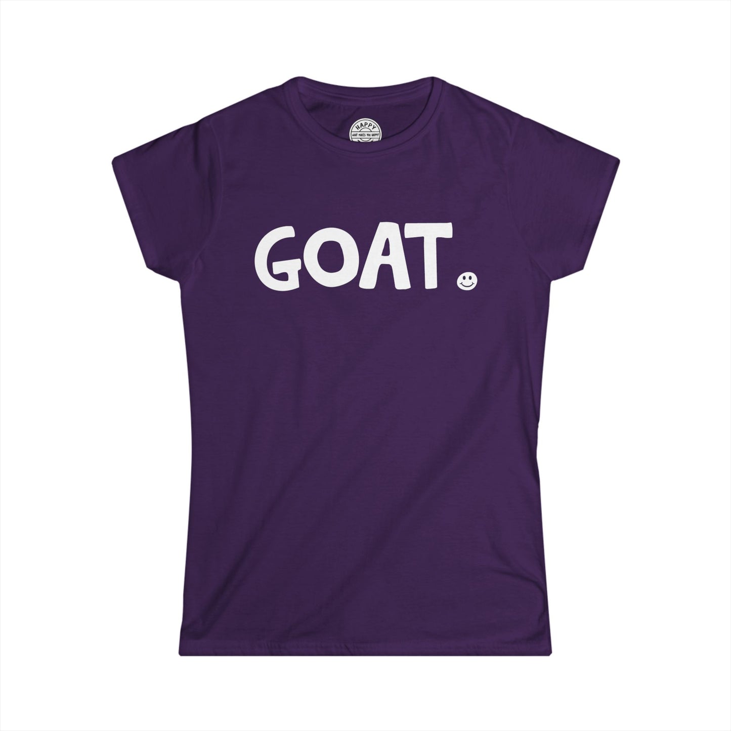 GOAT Happy Tee (Women's Tee)  T-Shirt  HAPPY TEES® BRAND