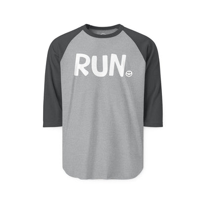 RUN Happy Tee (Long Sleeve Raglan)  Long-sleeve  HAPPY TEES® BRAND