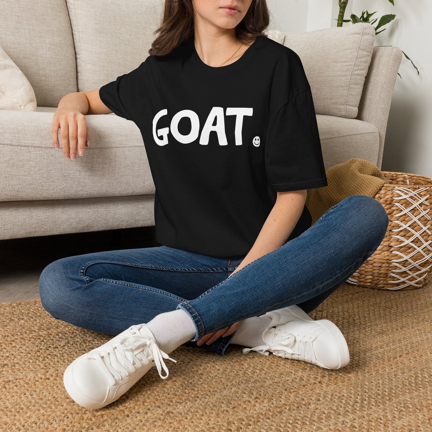 GOAT Happy Tee  T-Shirt  HAPPY TEES® BRAND