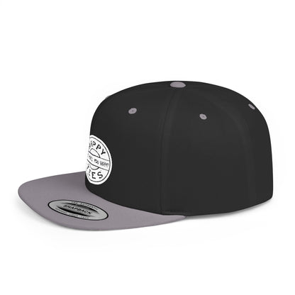 Happy Tees® Flat Bill Cap (Embroidery)  Hats  HAPPY TEES® BRAND