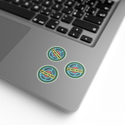 Happy Tees® Round Stickers (color, rolls of 50, 100, 250) Printify