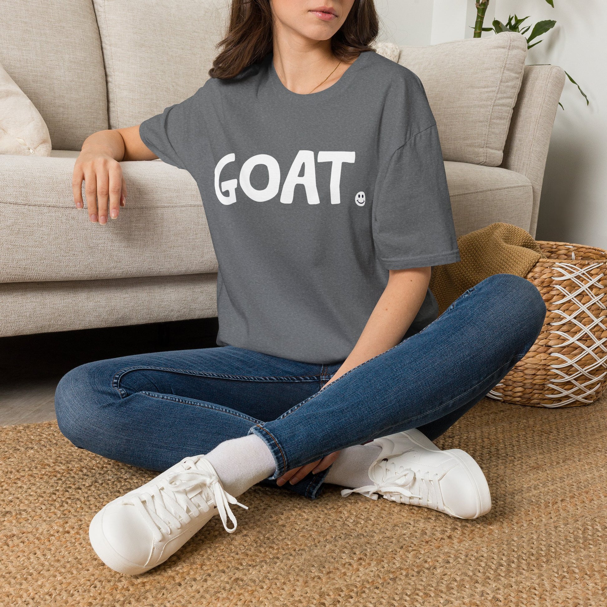 GOAT Happy Tee  T-Shirt  HAPPY TEES® BRAND