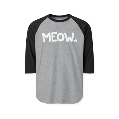 MEOW Happy Tee (Long Sleeve Raglan)  Long-sleeve  HAPPY TEES® BRAND