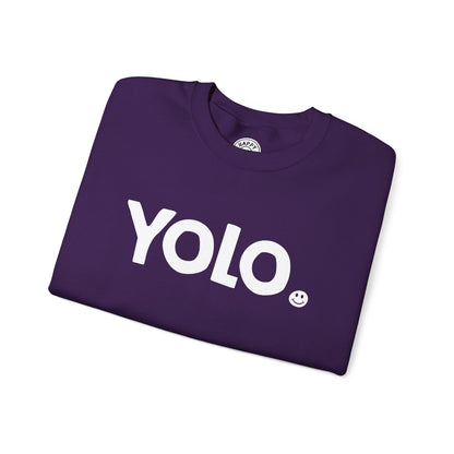 YOLO Happy Tee (Sweatshirt)  Sweatshirt  HAPPY TEES® BRAND