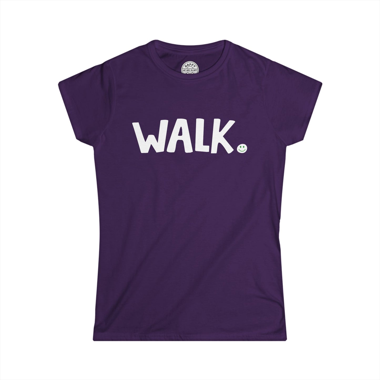 WALK Happy Tee (Women's Tee)  T-Shirt  HAPPY TEES® BRAND