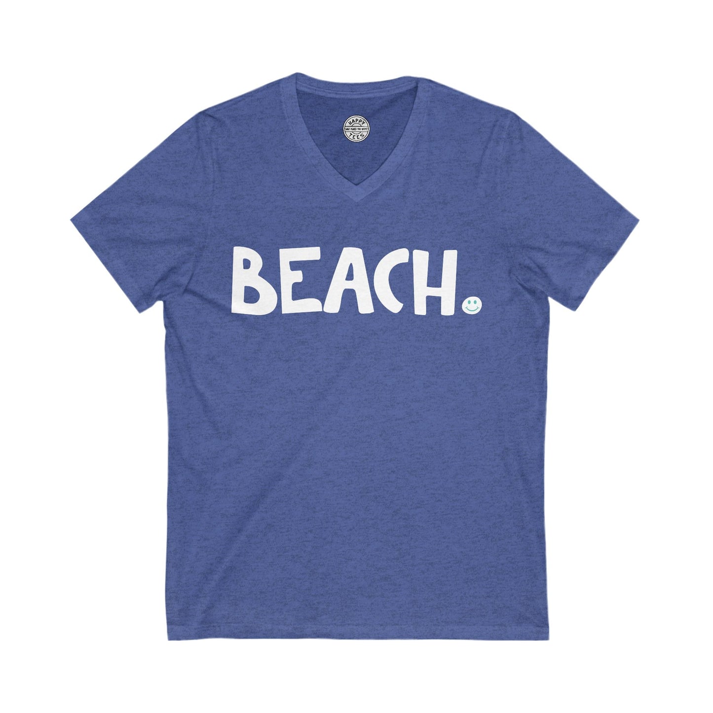BEACH Happy Tee (V-Neck) Printify