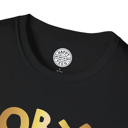OBX Happy Tee (Gold)  T-Shirt  HAPPY TEES® BRAND
