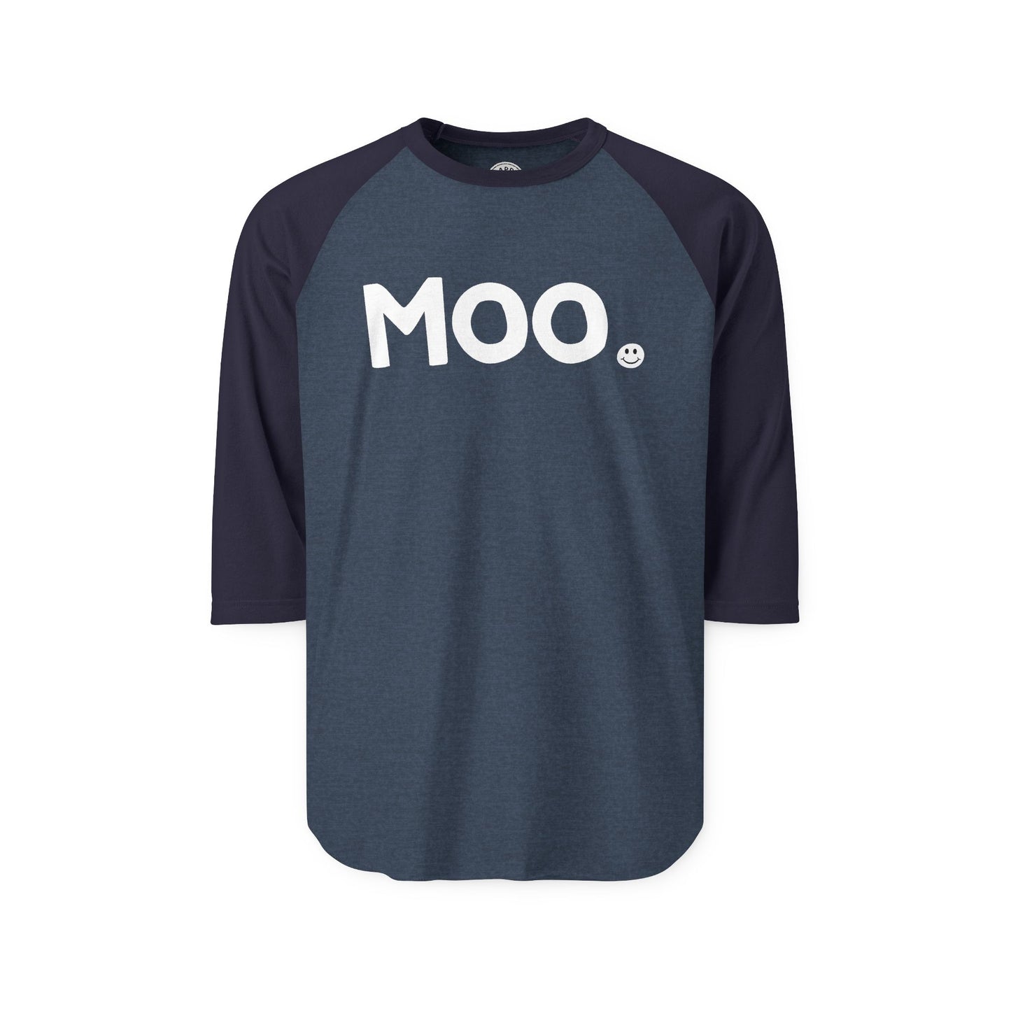 MOO Happy Tee (Long Sleeve Raglan)  Long-sleeve  HAPPY TEES® BRAND