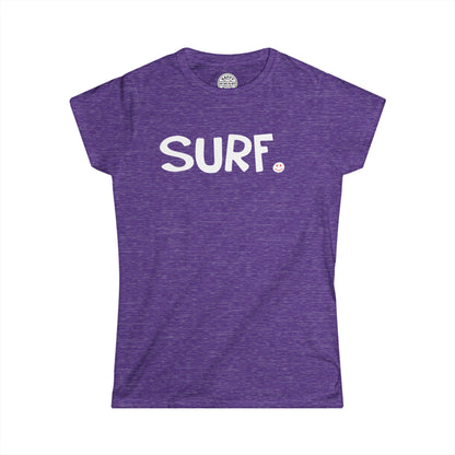 SURF Happy Tee (Women's Tee)  T-Shirt  HAPPY TEES® BRAND