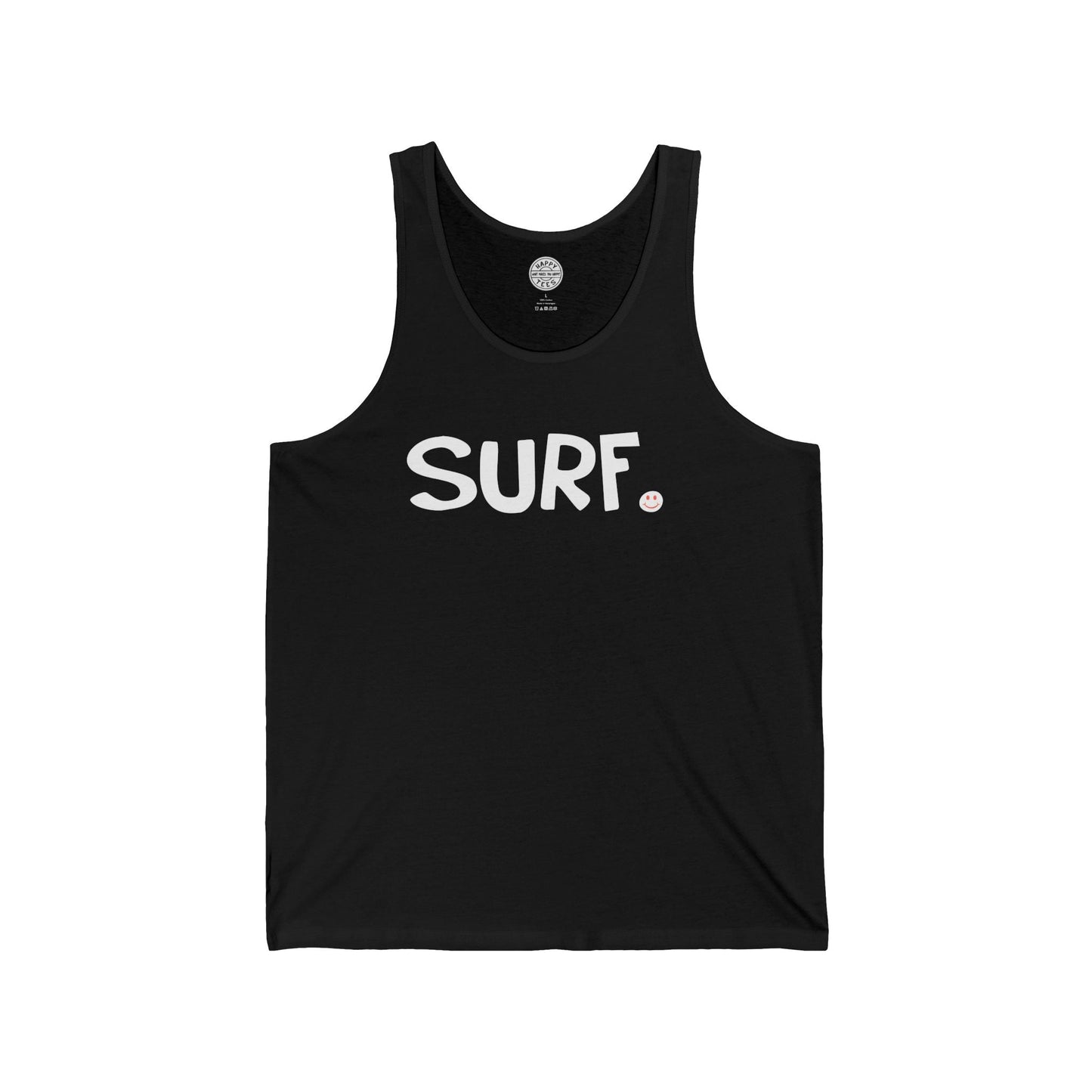 SURF Happy Tee (Tank Top)  Tank Top 2XL / Black HAPPY TEES® BRAND