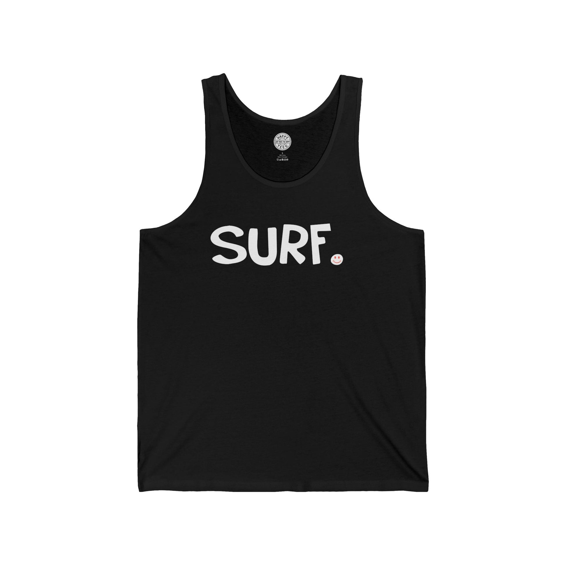 SURF Happy Tee (Tank Top)  Tank Top 2XL / Black HAPPY TEES® BRAND