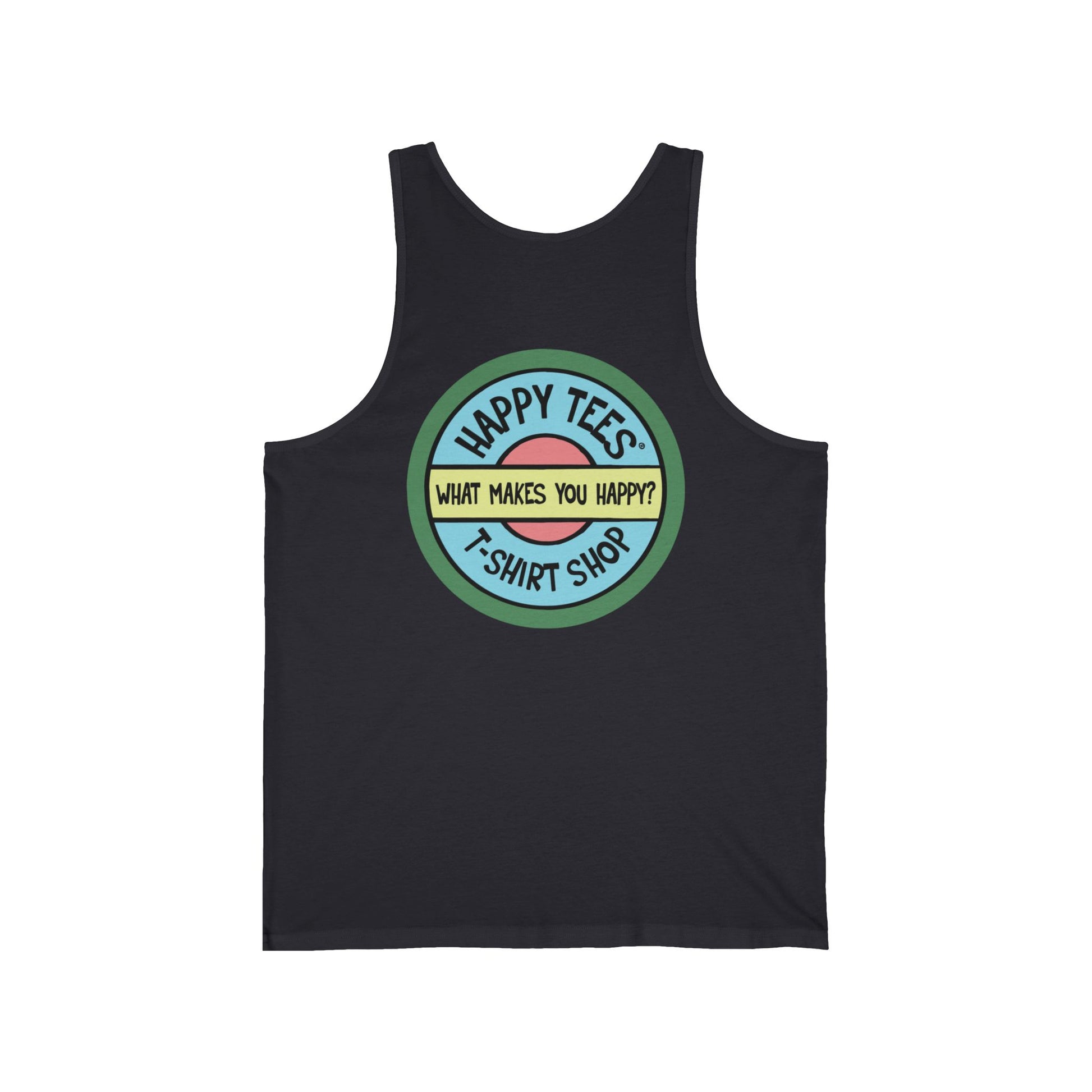 Happy Tees® T-Shirt (Tank Top without front logo)  Tank Top  HAPPY TEES® BRAND