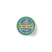 Happy Tees® Round Stickers (color, rolls of 50, 100, 250) Printify