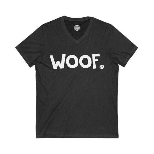 WOOF Happy Tee (V-Neck) Printify