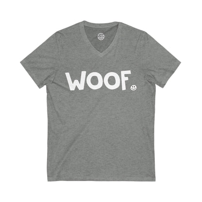 WOOF Happy Tee (V-Neck) Printify