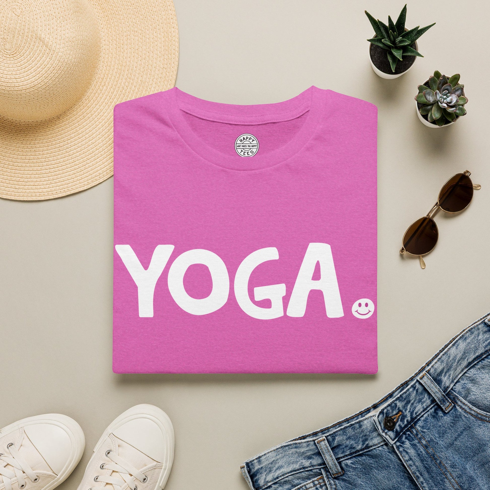 YOGA Happy Tee  T-Shirt  HAPPY TEES® BRAND