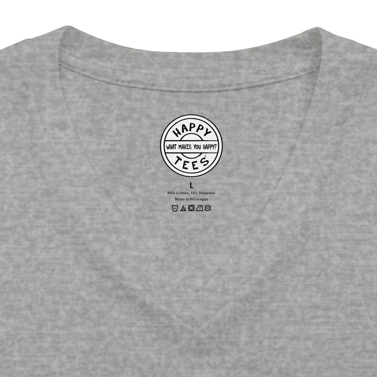 26.2 Happy Tee (V-Neck)  V-neck  HAPPY TEES® BRAND