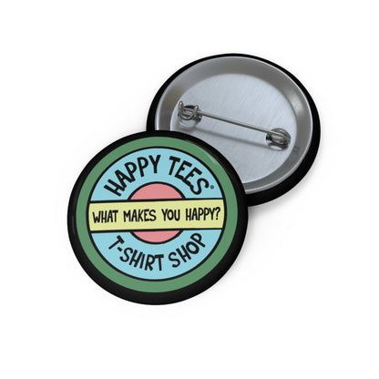 Happy Tees® Pin Buttons (color)  Accessories 1.25" HAPPY TEES® BRAND