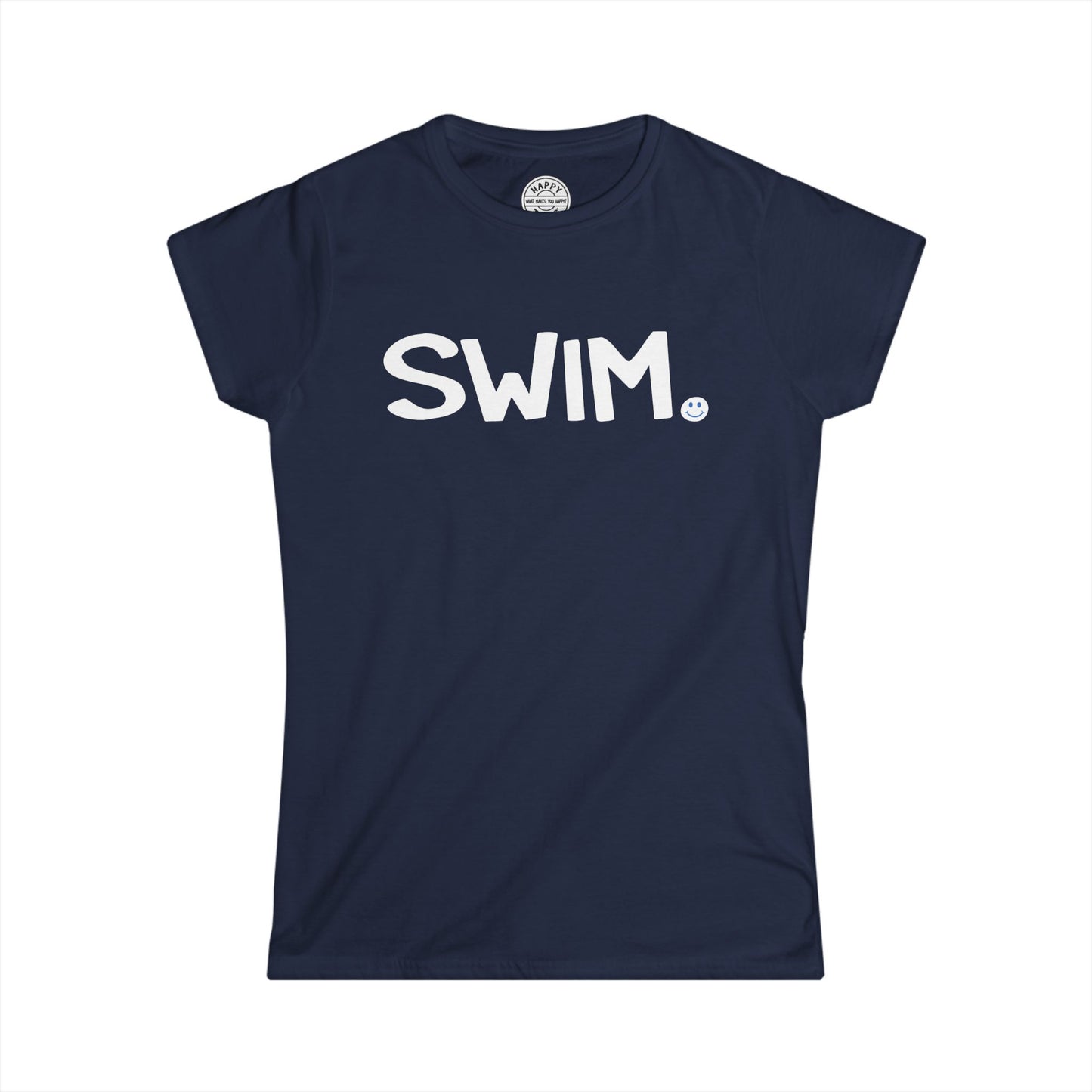 SWIM Happy Tee (Women's Tee)  T-Shirt  HAPPY TEES® BRAND