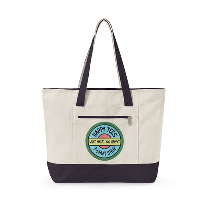 Happy Tees® Tote Bag (With Zipper)  Bags  HAPPY TEES® BRAND