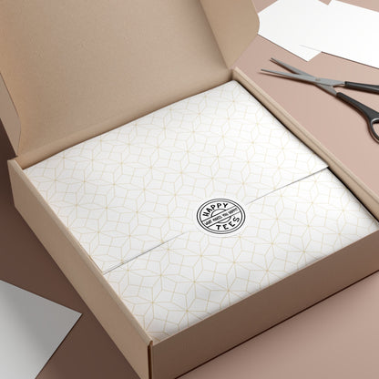 Happy Tees® Vinyl Stickers (black and white) Printify