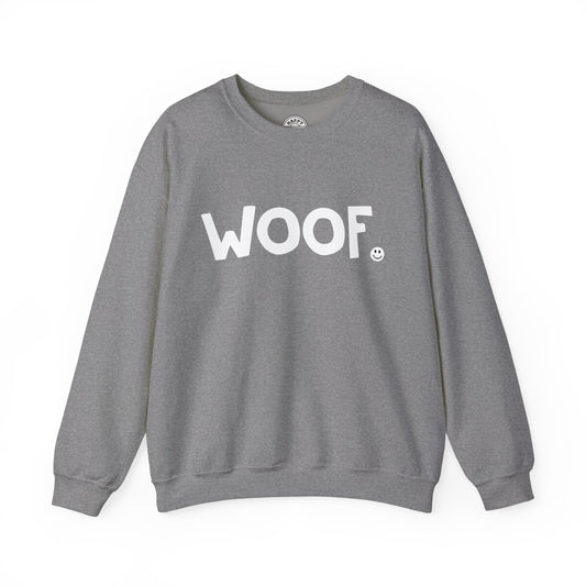 WOOF Happy Tee (Sweatshirt)  Sweatshirt  HAPPY TEES® BRAND