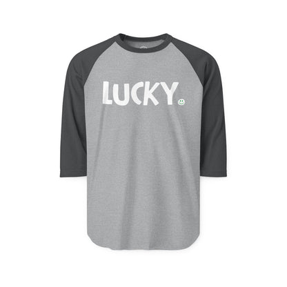 LUCKY Happy Tee (Long Sleeve Raglan)  Long-sleeve  HAPPY TEES® BRAND