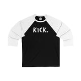 KICK Happy Tee (Long Sleeve Baseball Tee) Printify