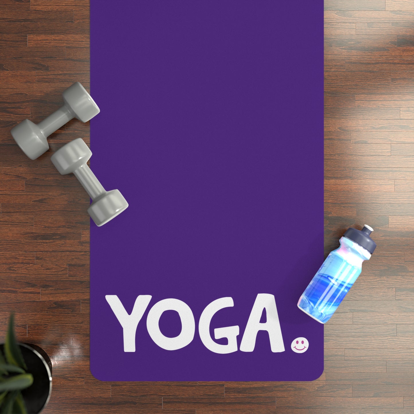 YOGA Happy Tee (Rubber Yoga Mat)  Home Decor  HAPPY TEES® BRAND