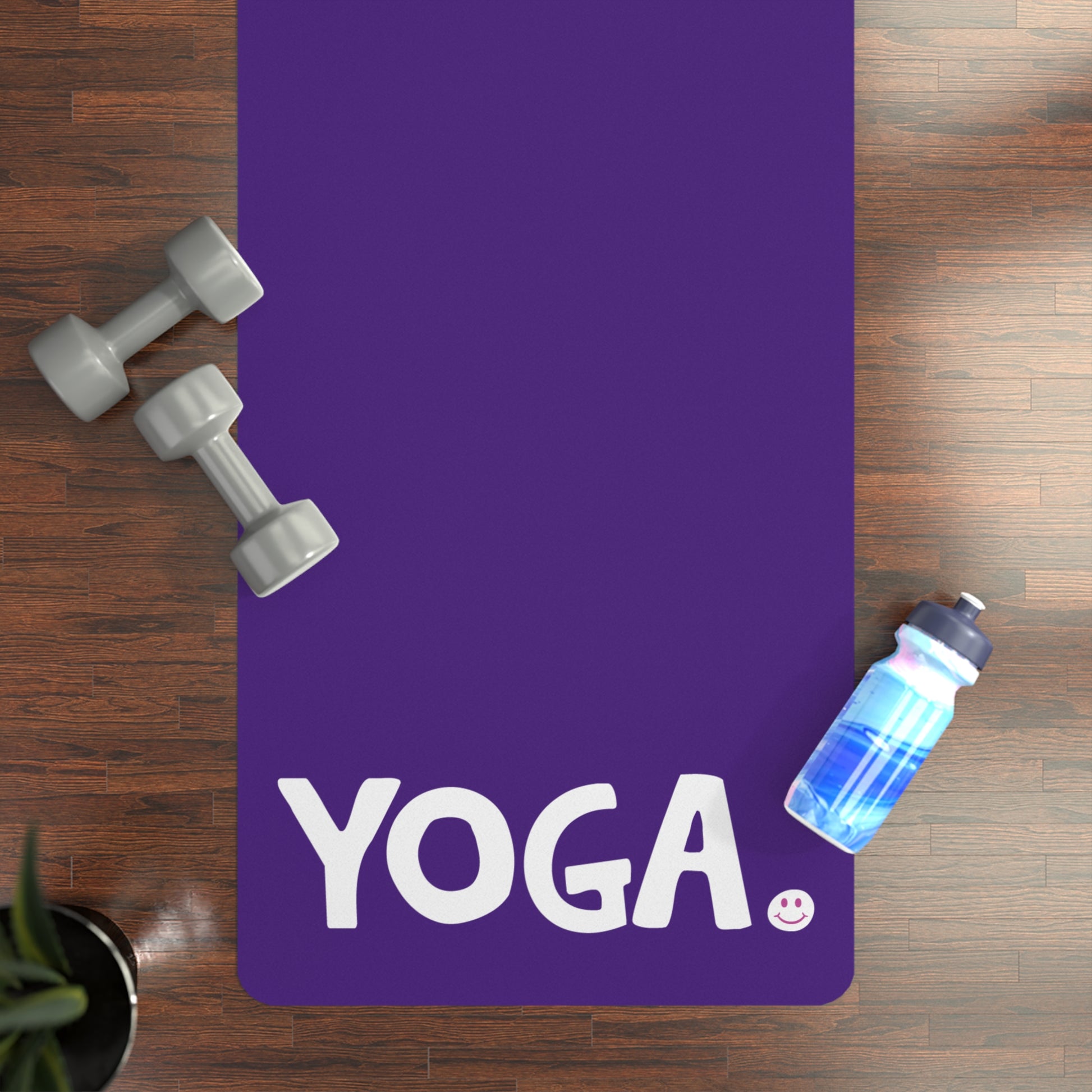 YOGA Happy Tee (Rubber Yoga Mat)  Home Decor  HAPPY TEES® BRAND