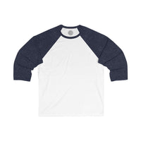 BASIC Happy Tee (Long Sleeve Baseball Tee)  Long-sleeve White/ Navy / 2XL HAPPY TEES® BRAND