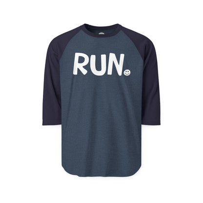RUN Happy Tee (Long Sleeve Raglan)  Long-sleeve  HAPPY TEES® BRAND