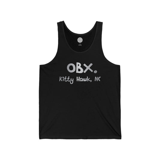 OBX Happy Tee (Tank Top, Silver) Printify