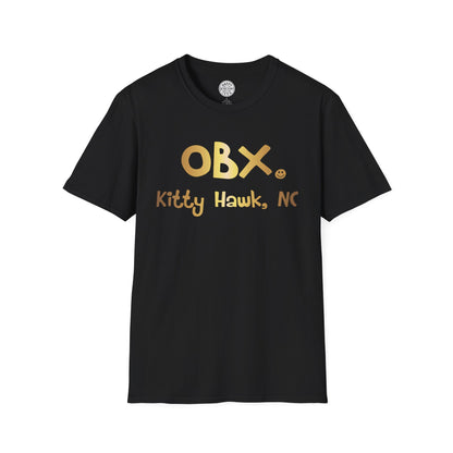 OBX Happy Tee (Gold)  T-Shirt  HAPPY TEES® BRAND
