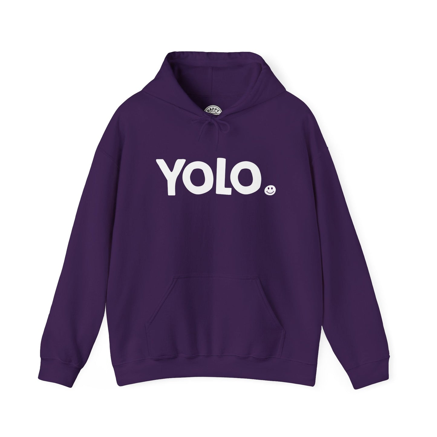 YOLO Happy Tee (Hoodie)  Hoodie  HAPPY TEES® BRAND