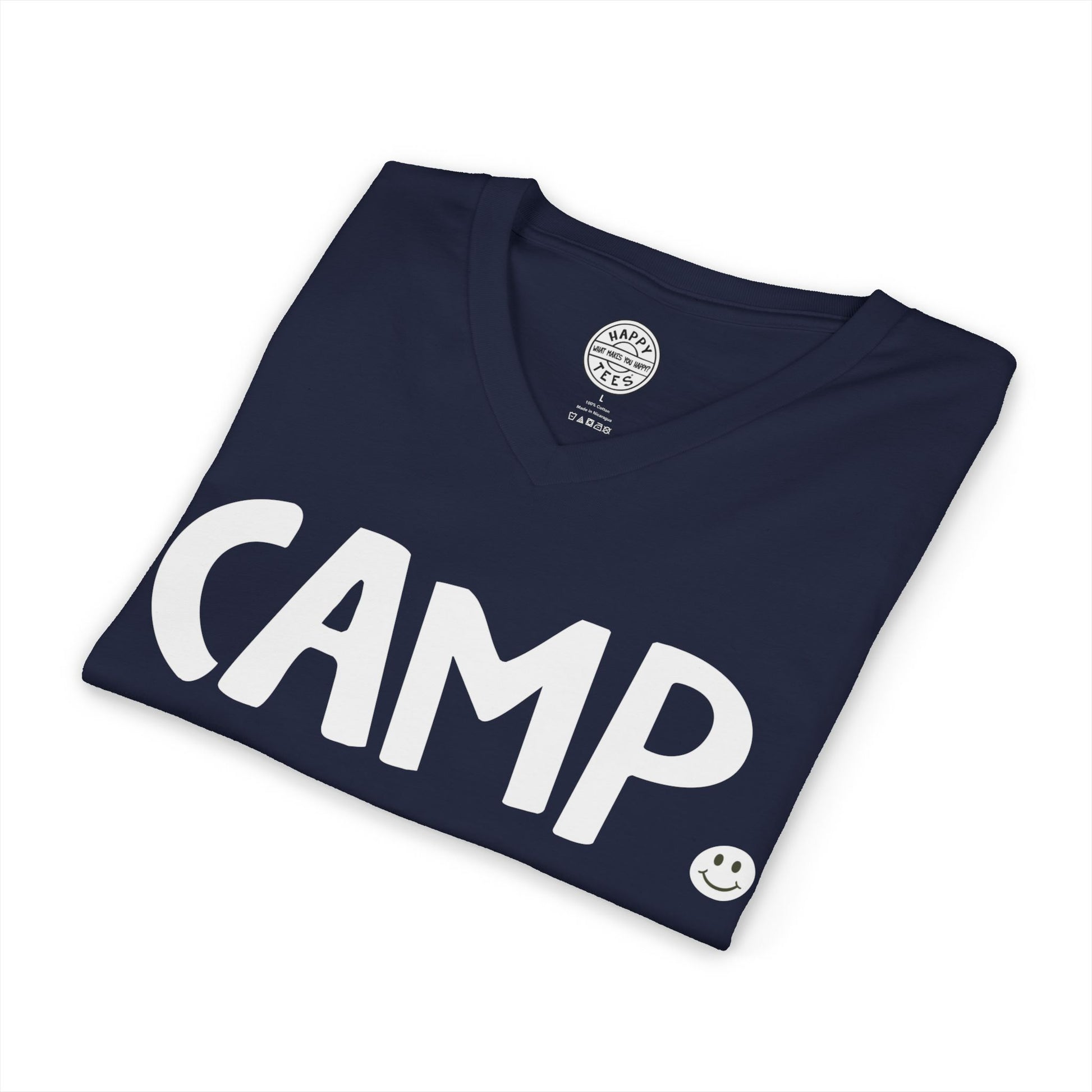 CAMP Happy Tee (V-Neck)  V-neck  HAPPY TEES® BRAND